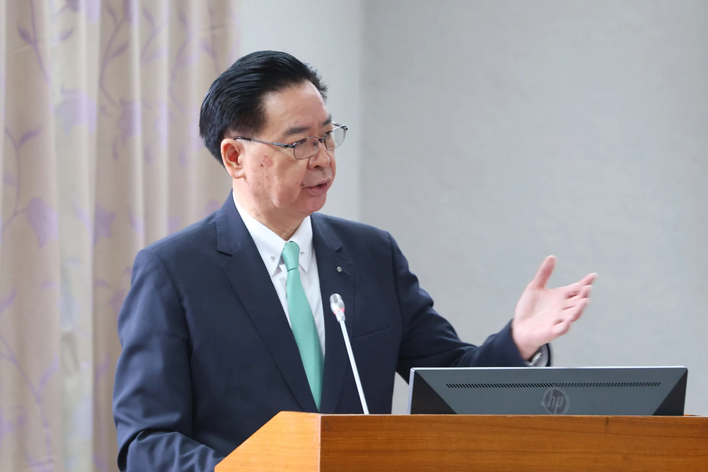 20260521-國安會秘書長吳釗燮21日於司法法制委員會備詢。(顏麟宇攝)