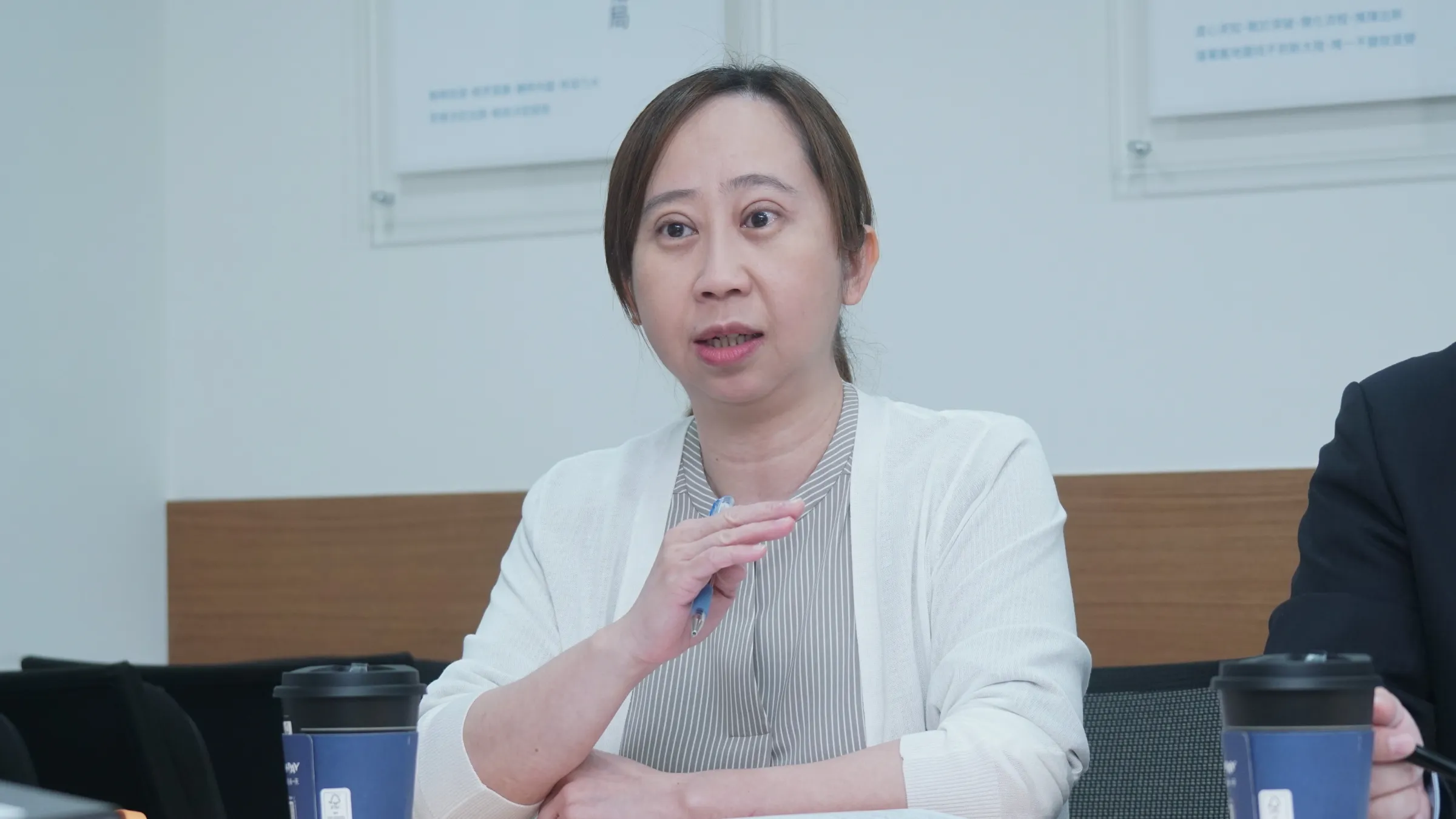 20260521-解密報告專題，裕融企業授信管理部蔡欣玲經理受訪。（蔡親傑攝）