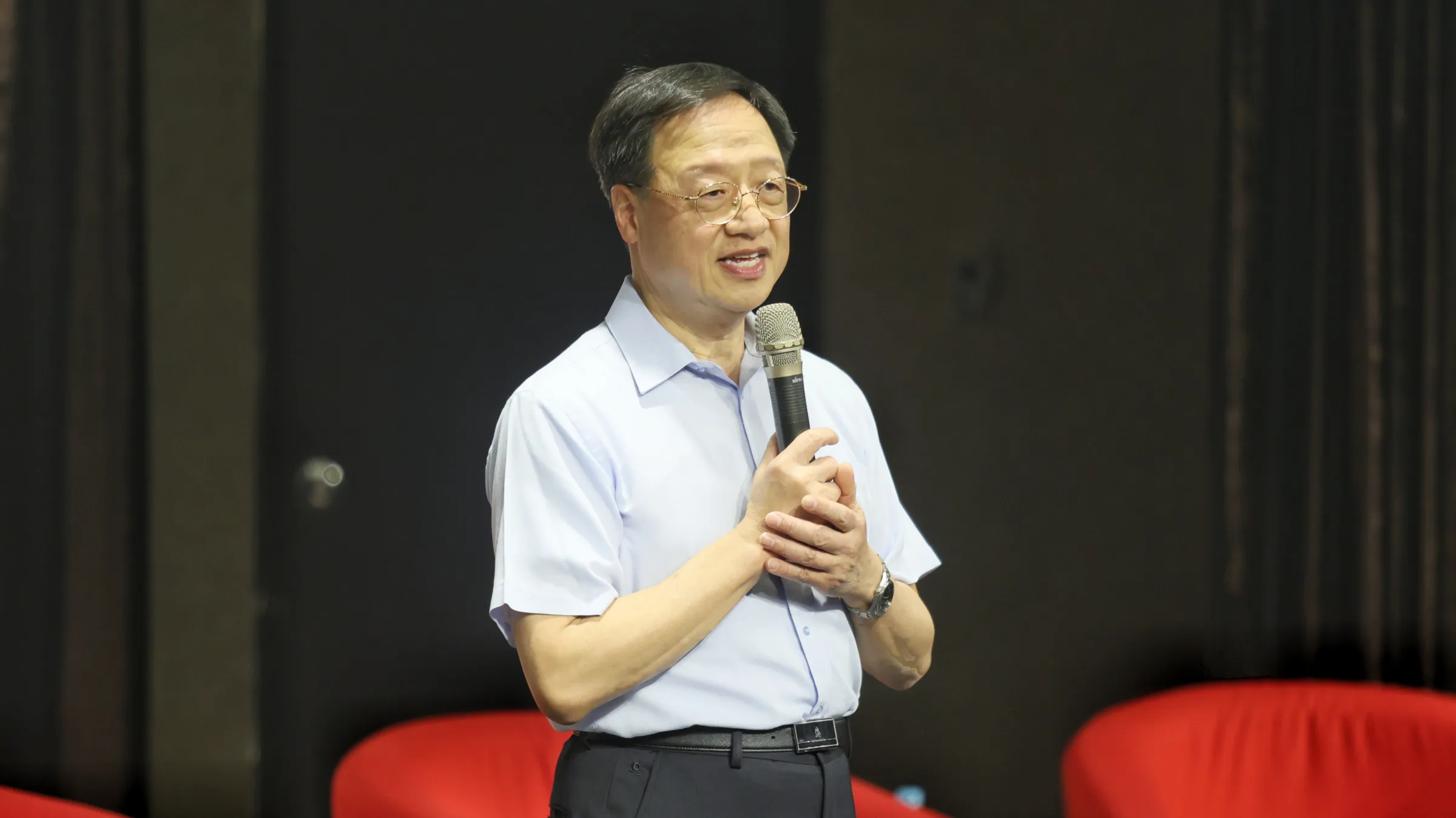 20260523-長風基金會董事長江宜樺23日出席2026長風基金會「突破論壇」：滅國危機?少子高齡化對台灣的挑戰。（柯承惠攝）