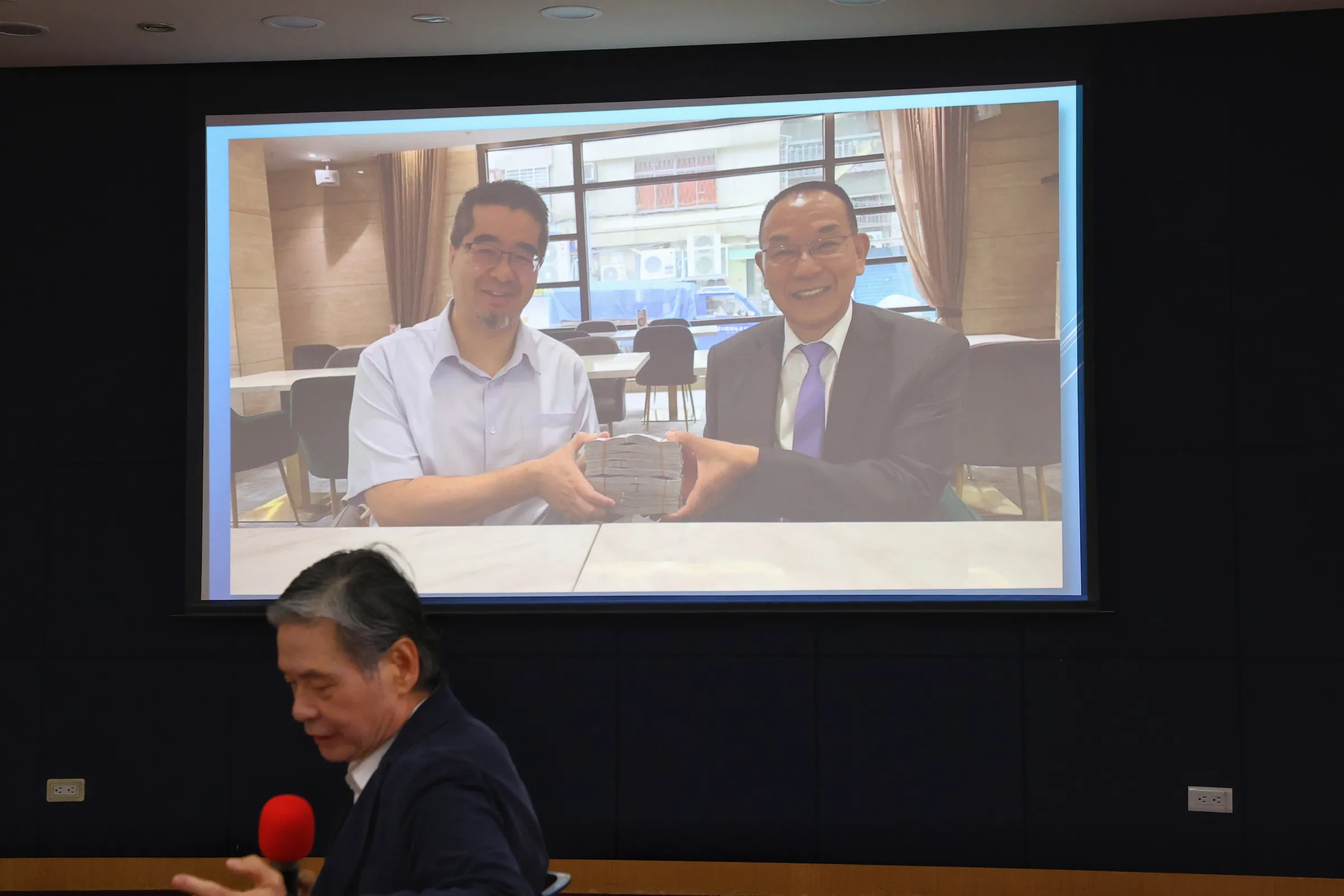 20260525-前國安會秘書長金溥聰25日出席馬英九基金會記者會。（顏麟宇攝）