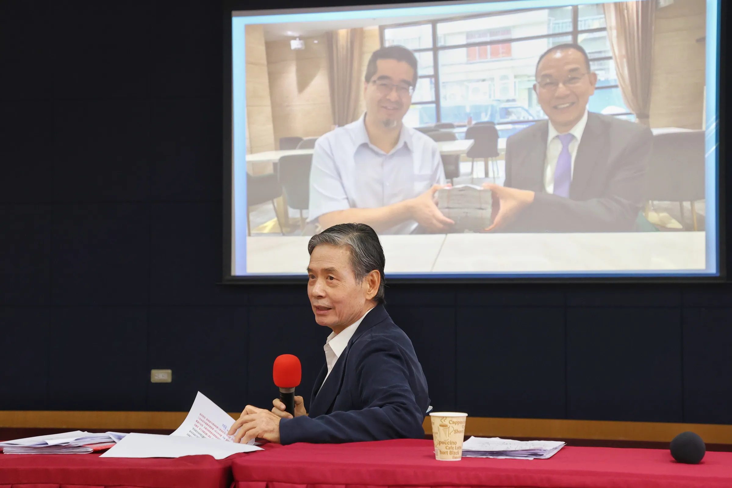20260525-前國安會秘書長金溥聰25日出席馬英九基金會記者會。（顏麟宇攝）