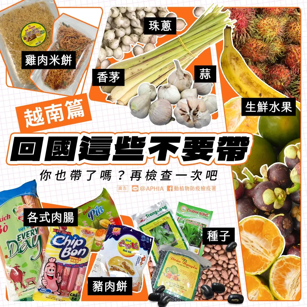 越南旅遊回國（圖／取自動植物防疫檢疫署）
