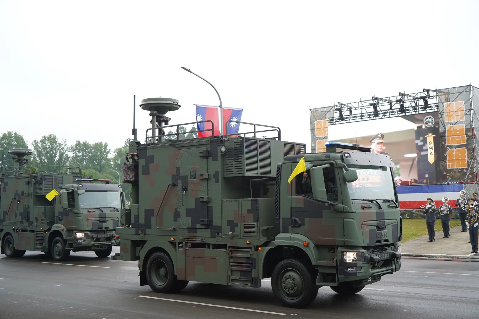 Taiwan Army 80th anniversary ceremony at Dahan Military Base on May 29, 2026. Pictured: a reconnaissance vehicle. (Photo: Chang Yao-lin)