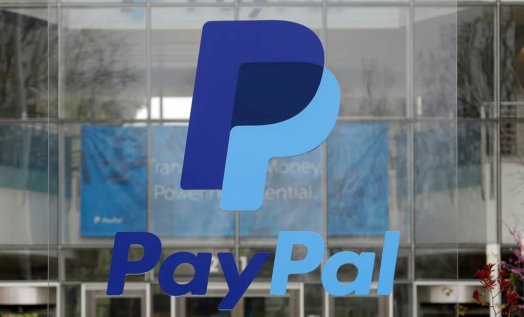 跨國第三方支付工具Paypal。（美聯社）