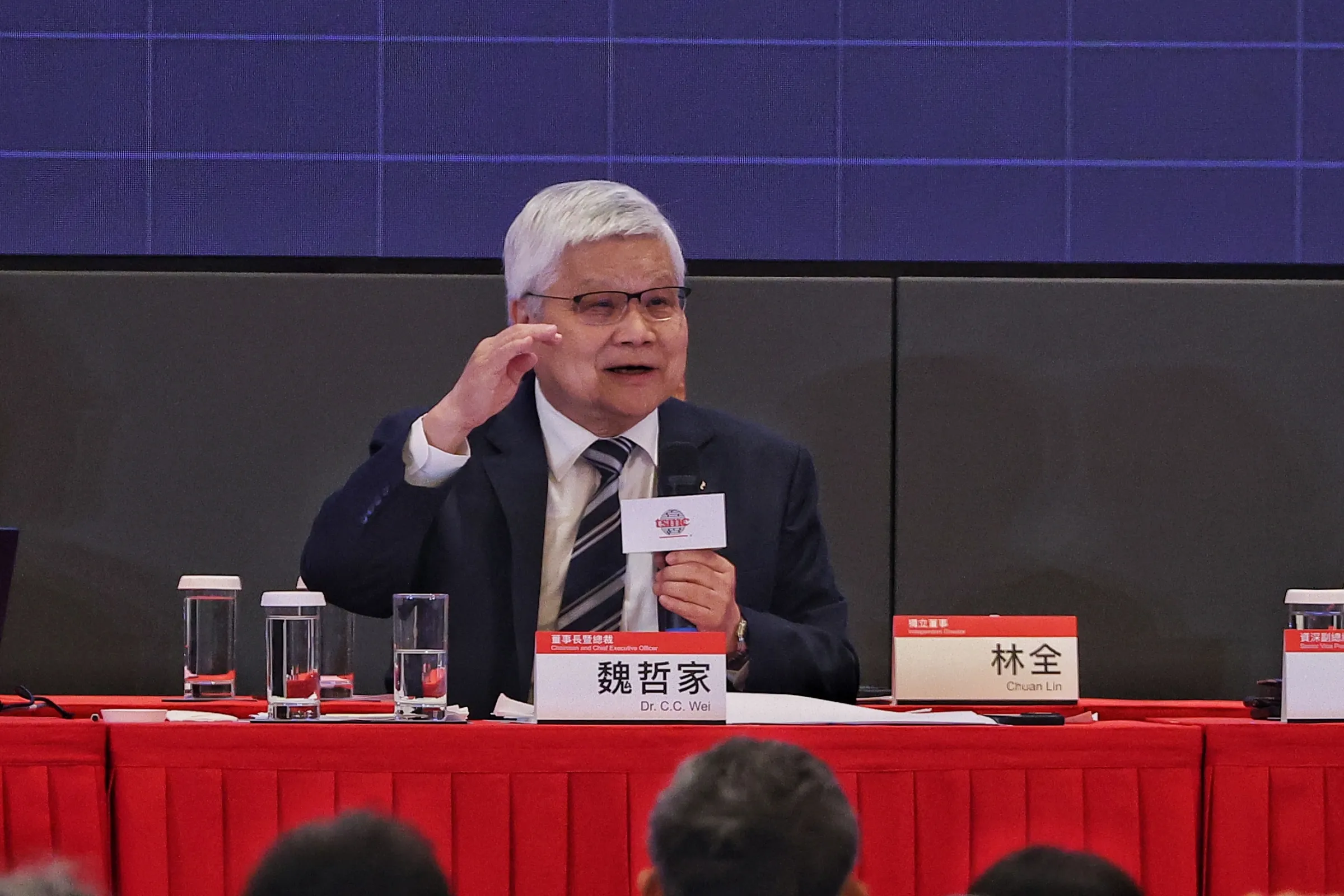 20260604-台積電董事長暨總裁魏哲家4日出席台積電股東會。（顏麟宇攝）