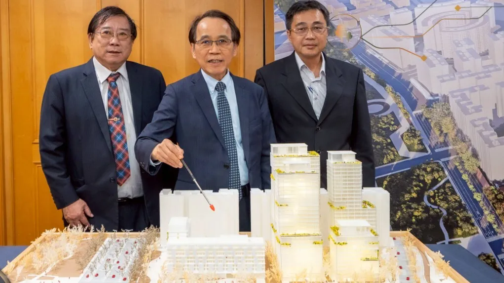 高雄公辦都更再推大案，果貿146億開發計畫，由副市長林欽榮、都發局長吳文彥宣告正式啟動。（圖/徐炳文攝）