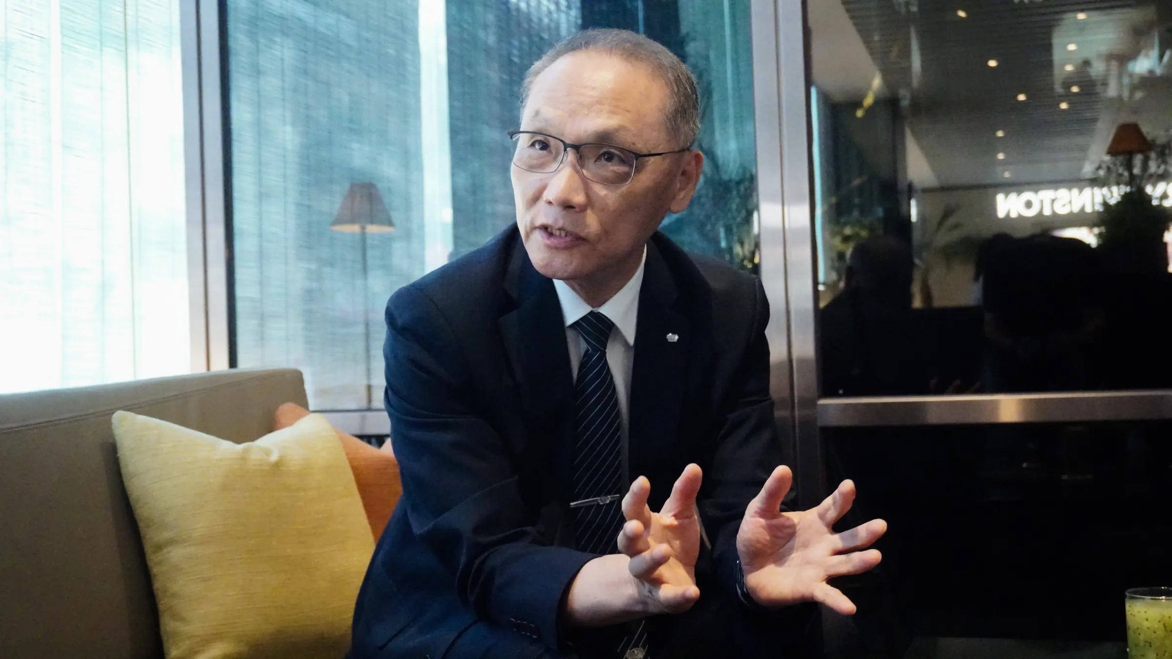 20260605-慈濟執行長顏博文受訪。(蔡親傑攝)