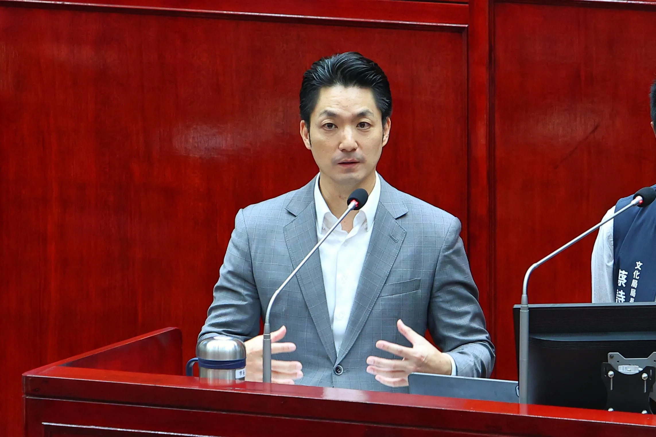 20260609-台北市長蔣萬安9日於台北市議會備詢。（顏麟宇攝）