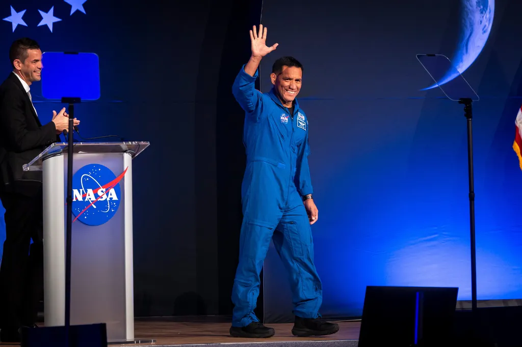 美國航太總署（NASA）公佈阿提米絲3號四名太空人：資深醫師魯比歐。（美聯社）