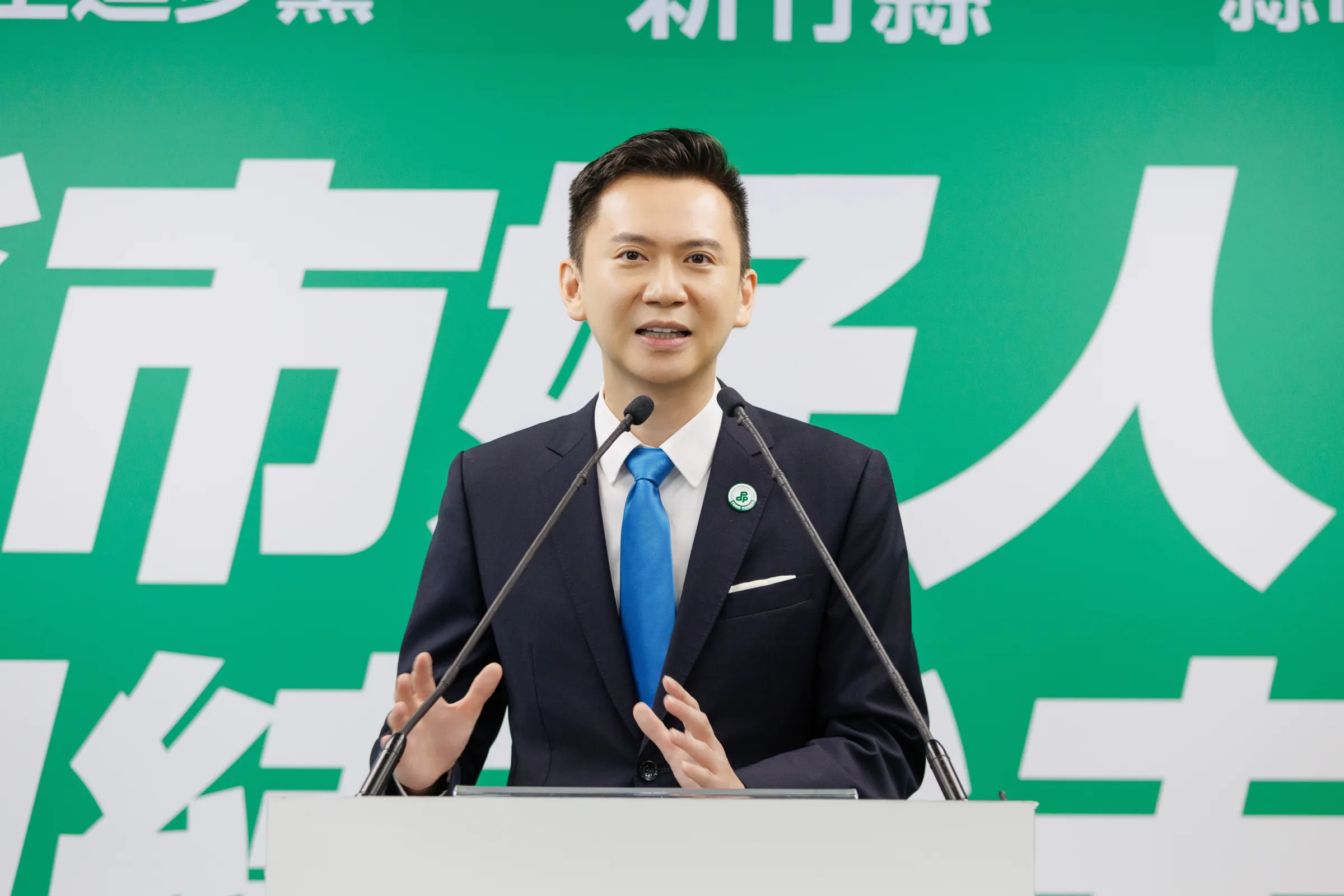 20260610-民進黨10日宣布徵召現任竹北市長鄭朝方代表參選下屆新竹縣長。（民進黨提供）