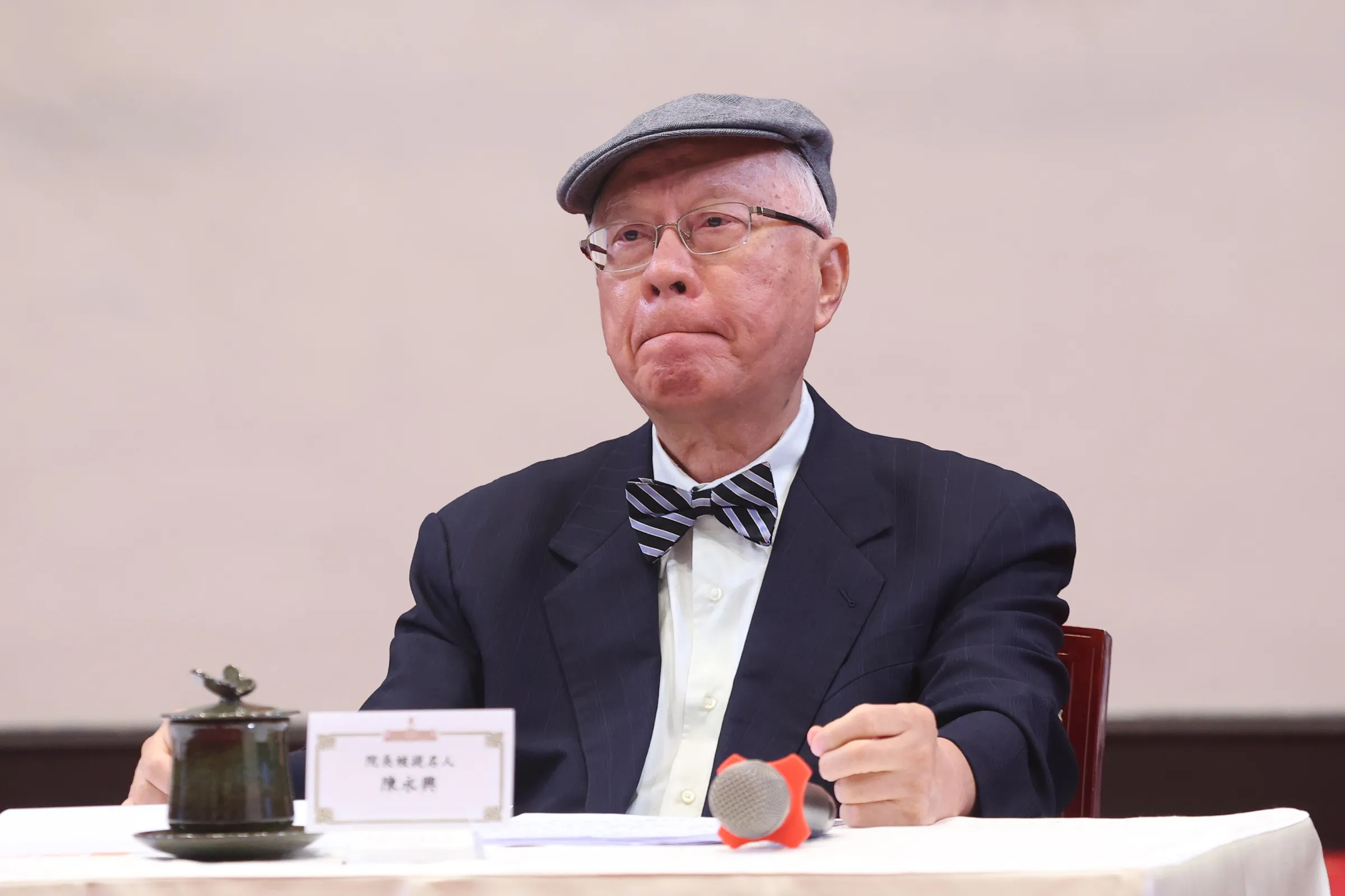 20260611-監察院長被提名人陳永興11日出席「監察院第7屆正、副院長及監察委員被提名人介紹記者會」。（顏麟宇攝）