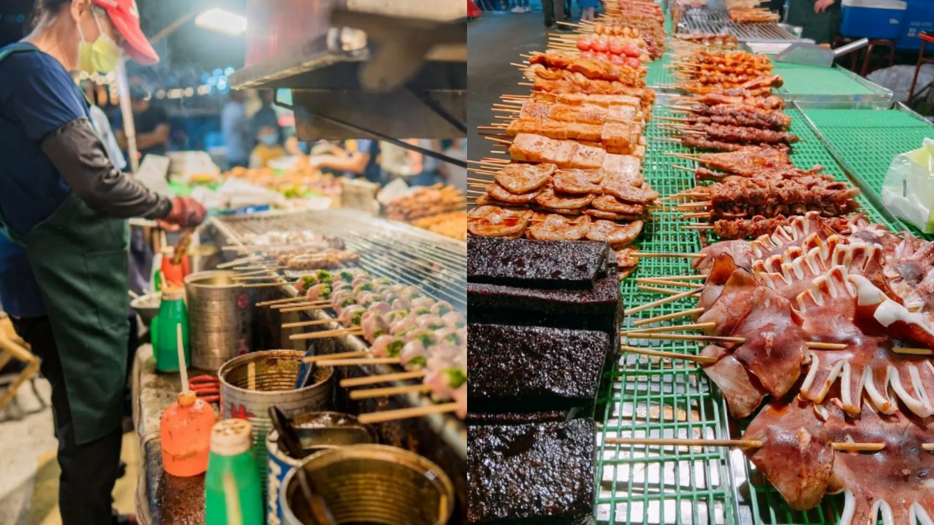 草鞋墩夜市美食｜陳家烤肉。（圖／草鞋墩人文觀光夜市）