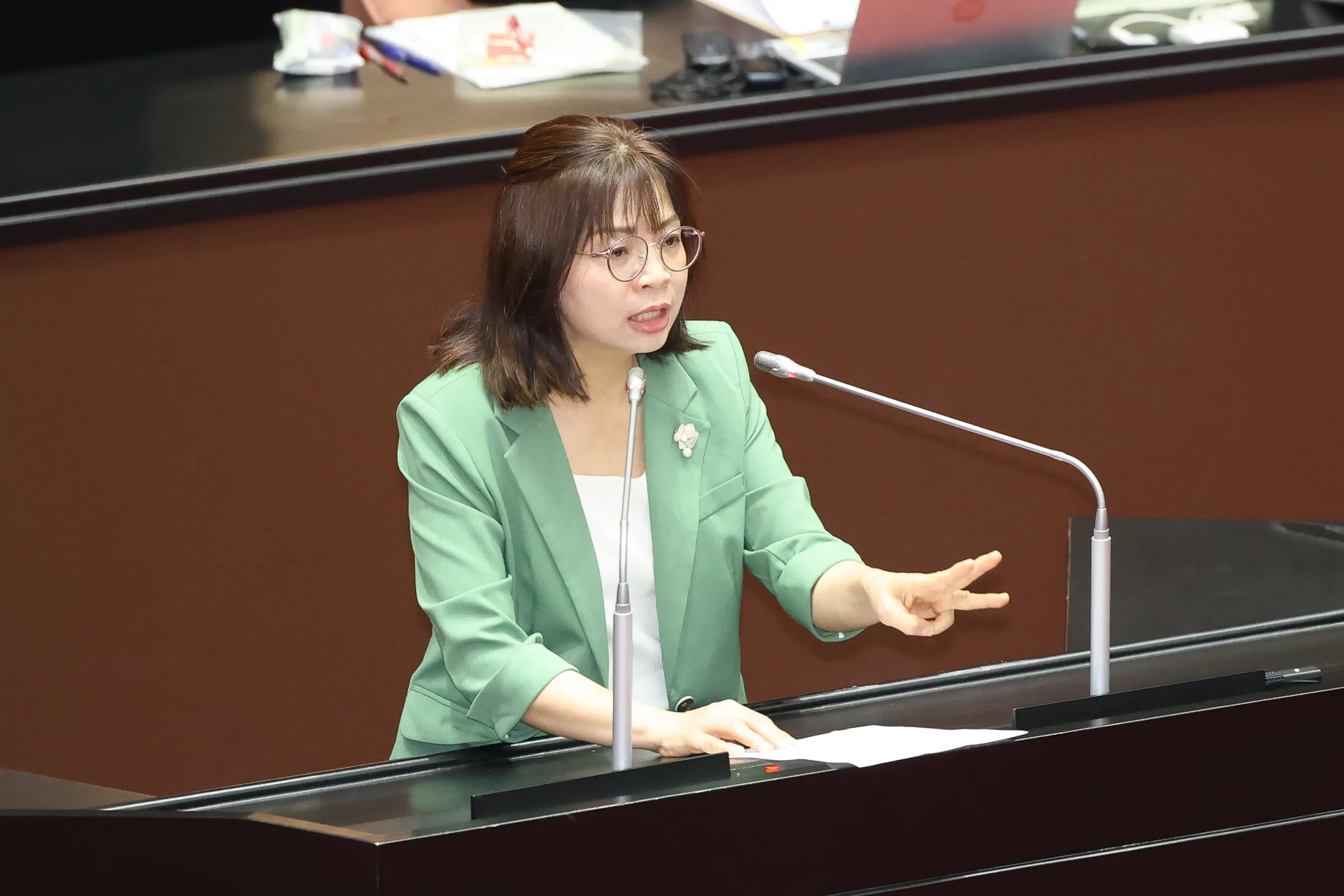 20260616-立法院議場，立委林淑芬發言。（陳品佑攝）