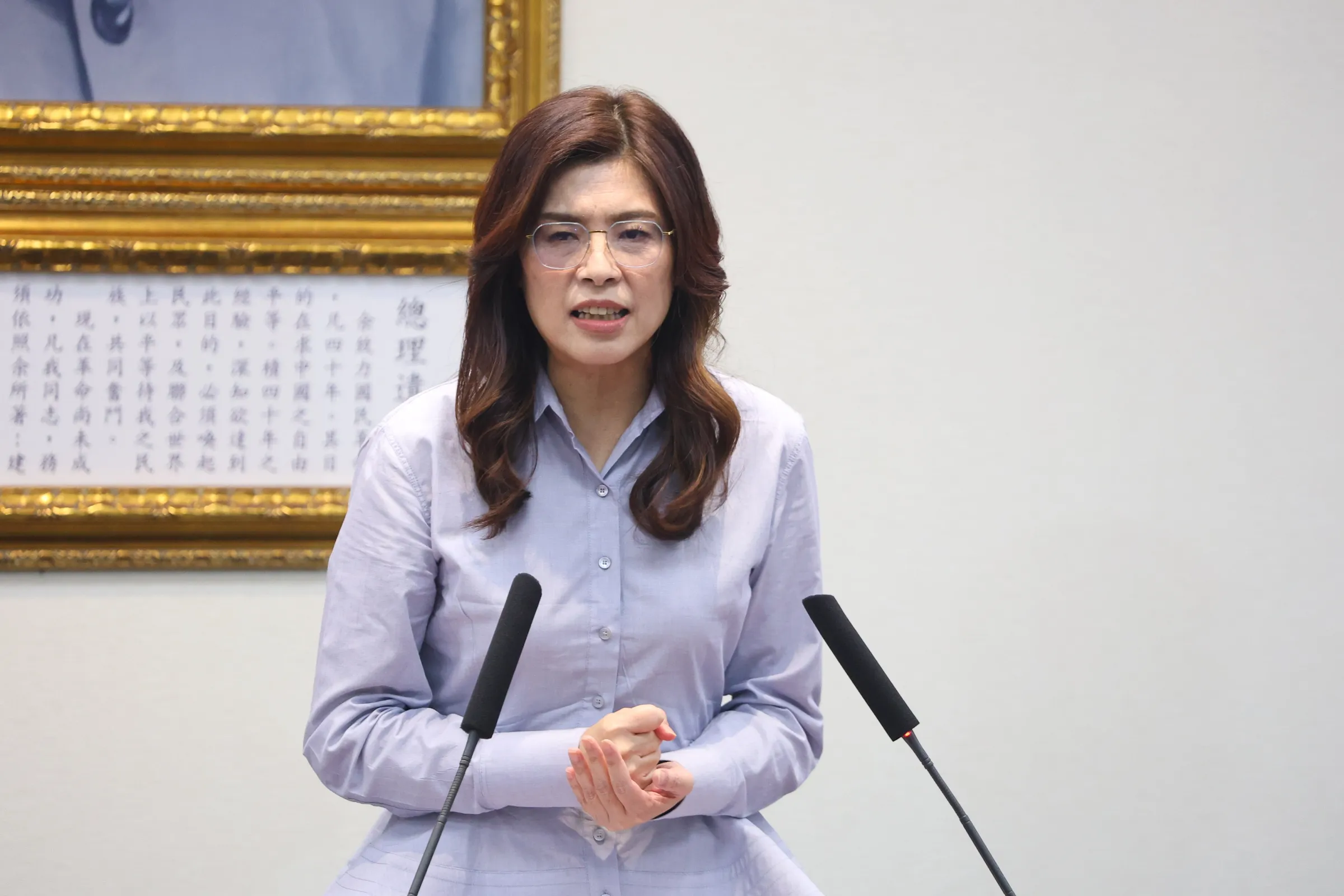 20260617-國民黨主席鄭麗文17日於中常會發表談話。（顏麟宇攝）