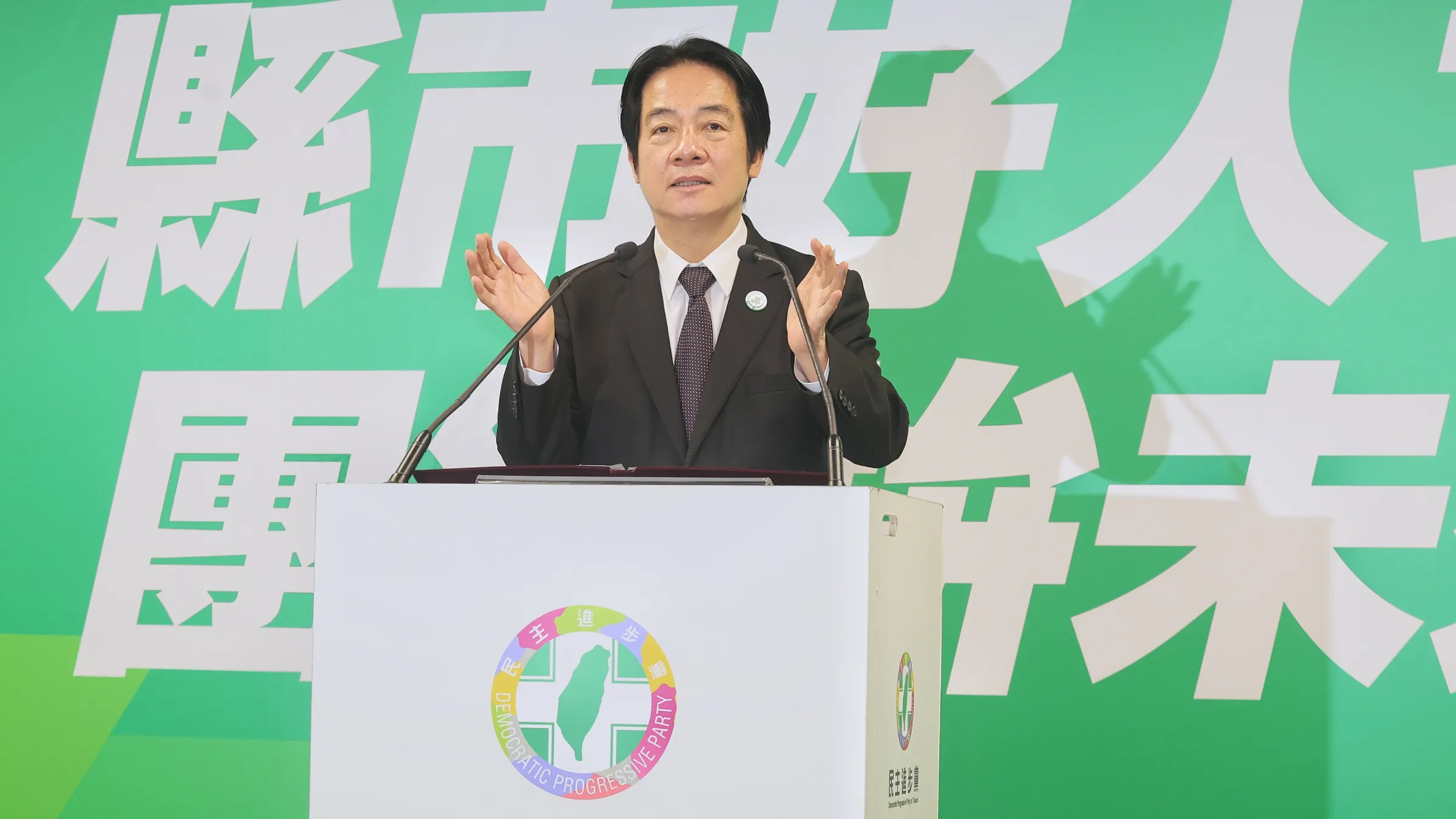 20260617-民進黨主席賴清德17日出席民進黨縣市長提名記者會。（柯承惠攝）
