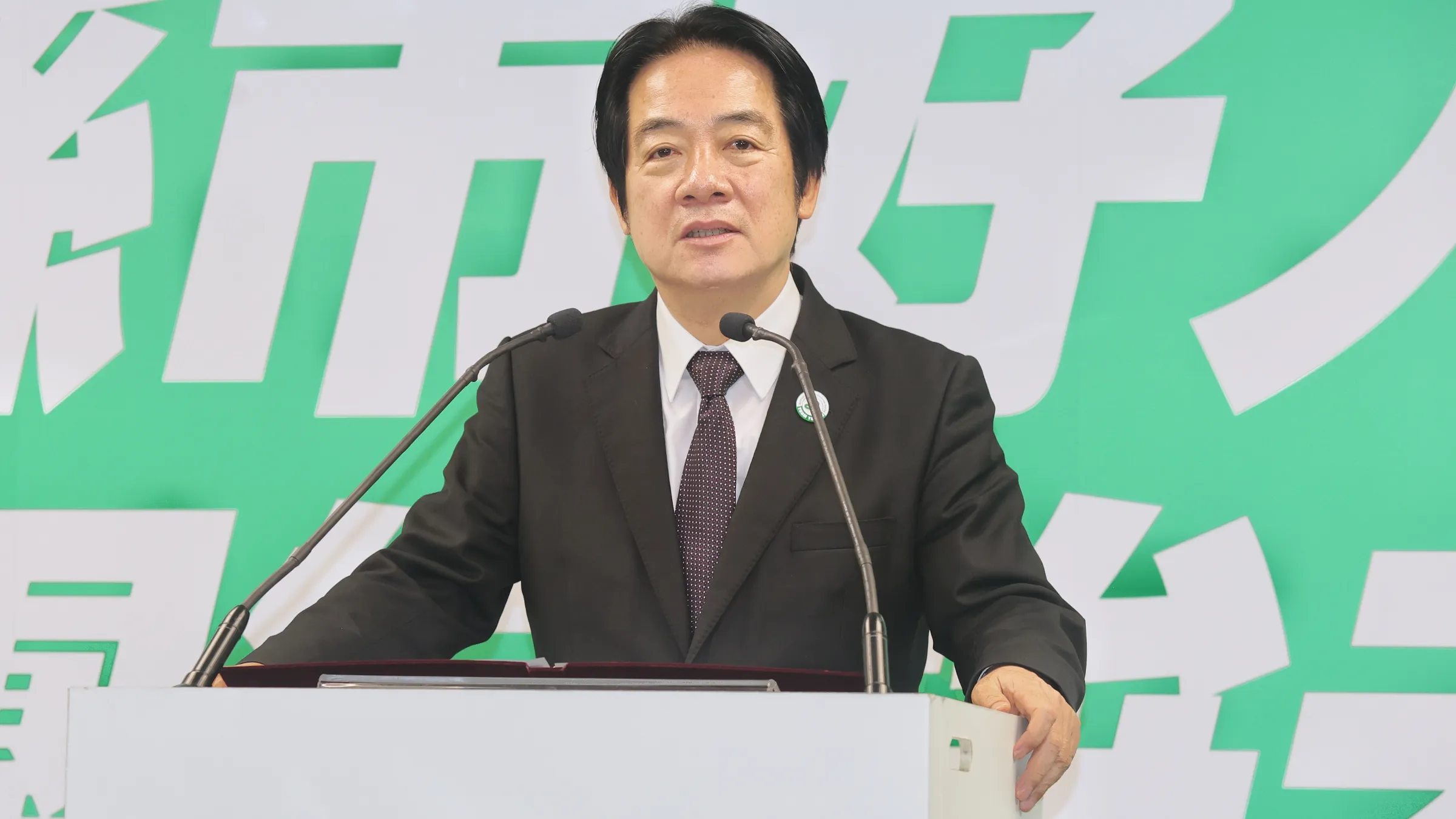 20260617-民進黨主席賴清德17日出席民進黨縣市長提名記者會。（柯承惠攝）