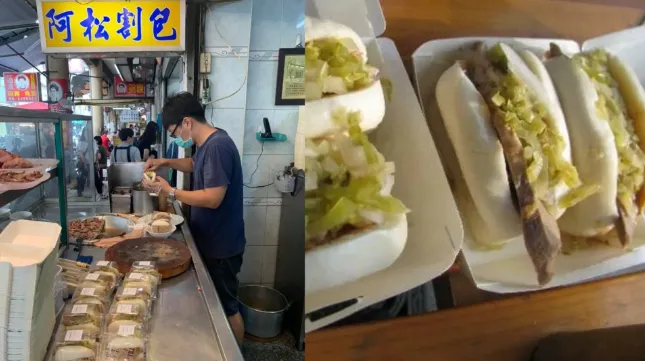 台南國華街最強美食TOP10排行》葉家與邱家小卷米粉雙強風味評比、在地人激推的一味品碗粿與阿松割包，以及殺進前五名的人氣伴手禮，內附店家地址與老饕推薦吃法。（圖／取自FB＠阿松割包）