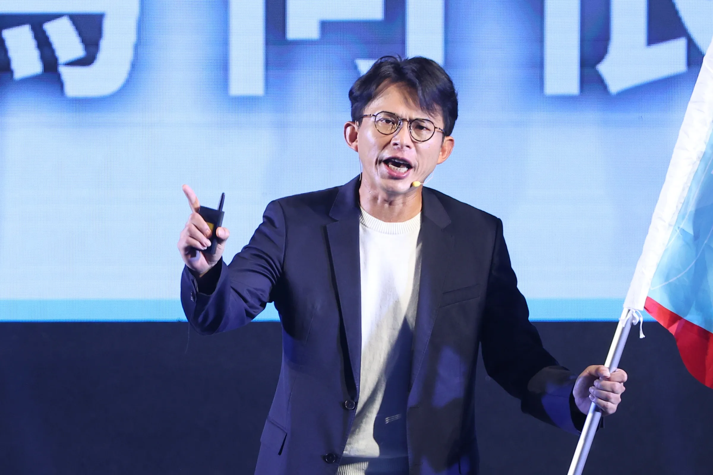 20260621-民眾黨主席黃國昌21日出席「董事長開講」粉絲見面會。（顏麟宇攝）