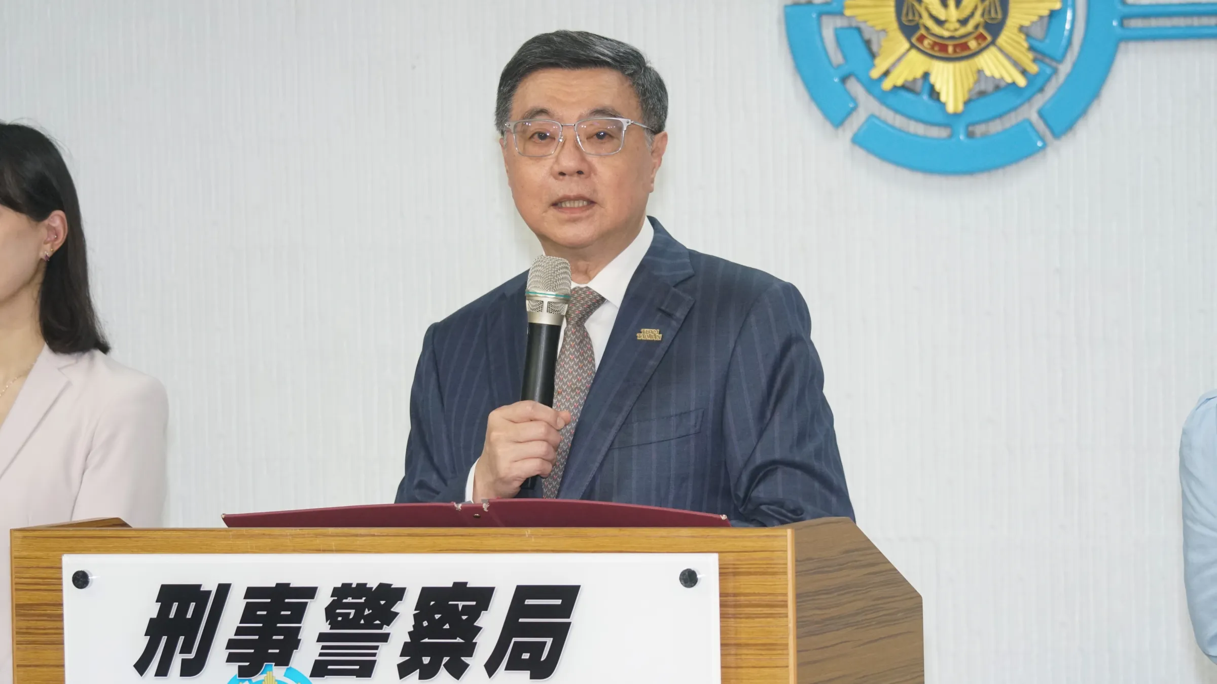 20260622-行政院長卓榮泰出席「115年主題式打詐－淨流專案」查緝成果記者會。（蔡親傑攝）