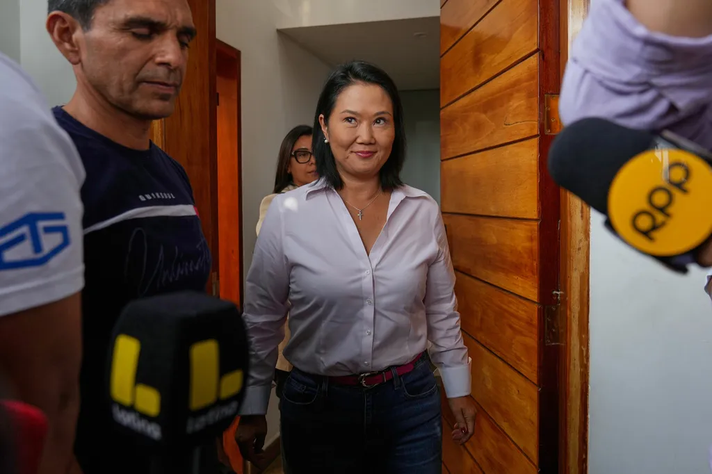 獨裁者之女藤森惠子第四度挑戰總統，有望以些微差距獲勝當選秘魯新任總統。（美聯社）