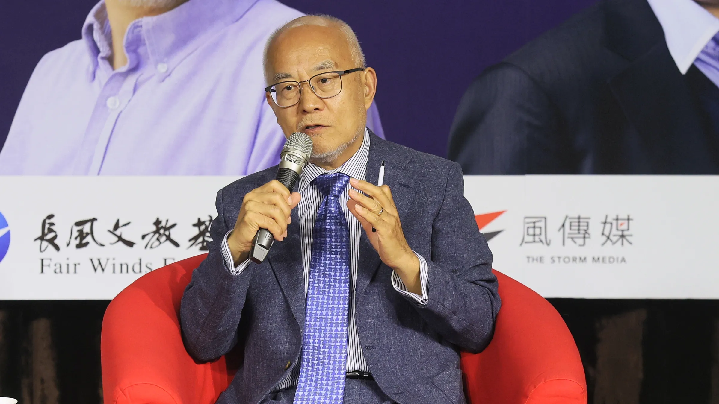 20260627-史丹佛大學中國經濟與制度研究中心高級研究員吳國光27日出席長風文教基金會「文革60週年專題講座：文革與中國當代政治領導人」。（柯承惠攝）