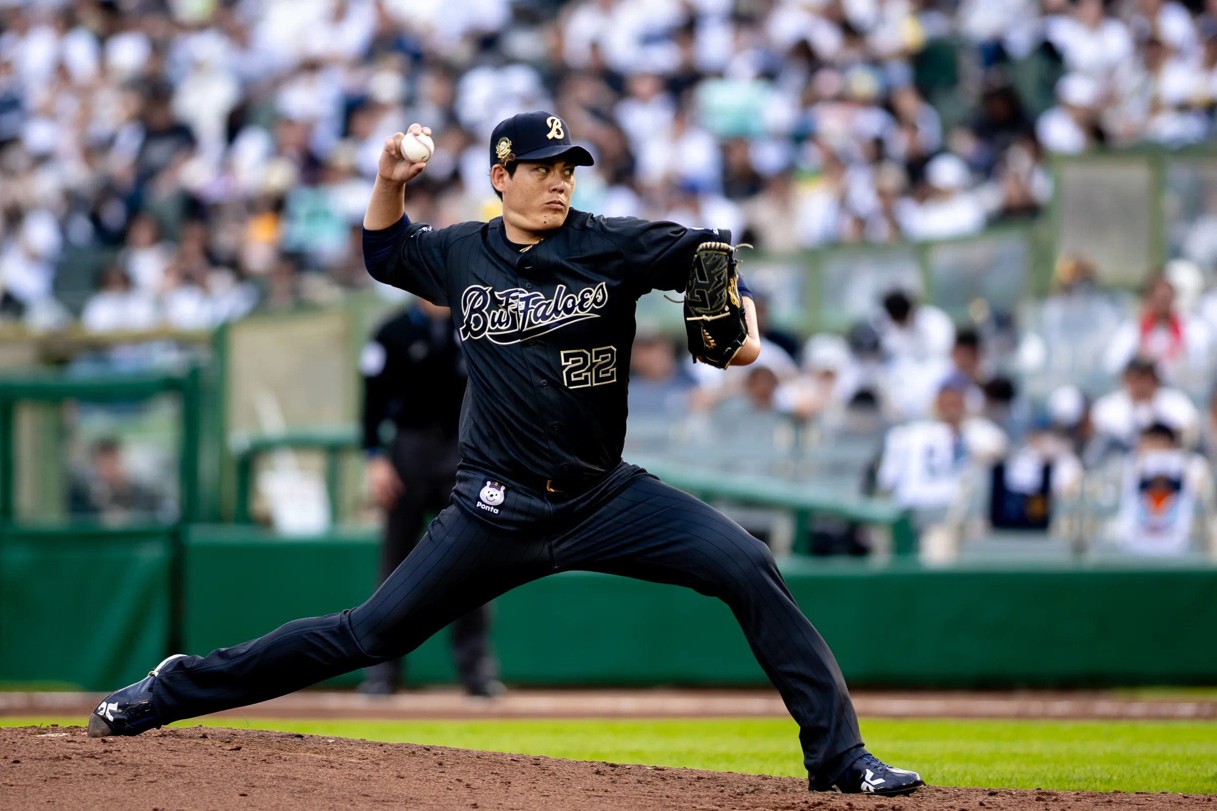 オリックス先発・九里亜蓮。（写真／丁勤紜撮影）
