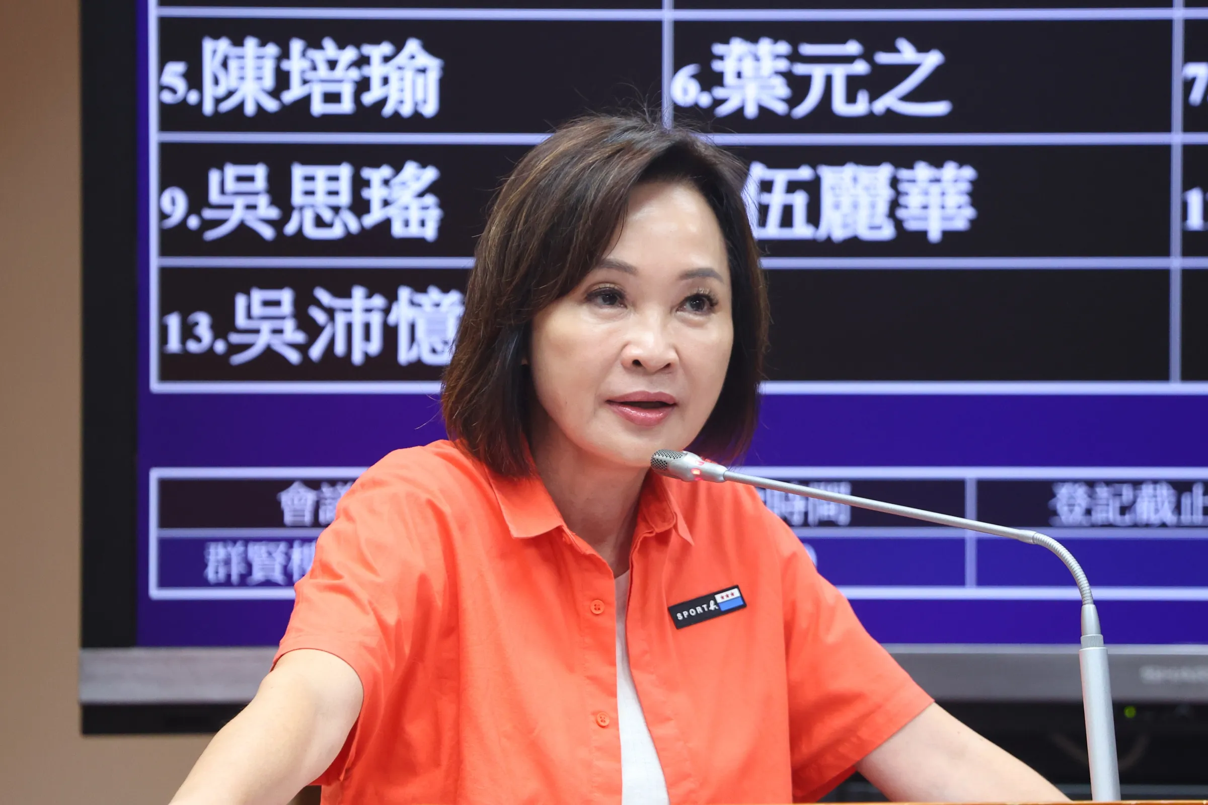 20260629-國民黨立委柯志恩29日於文化教育委員會程序發言。（顏麟宇攝）
