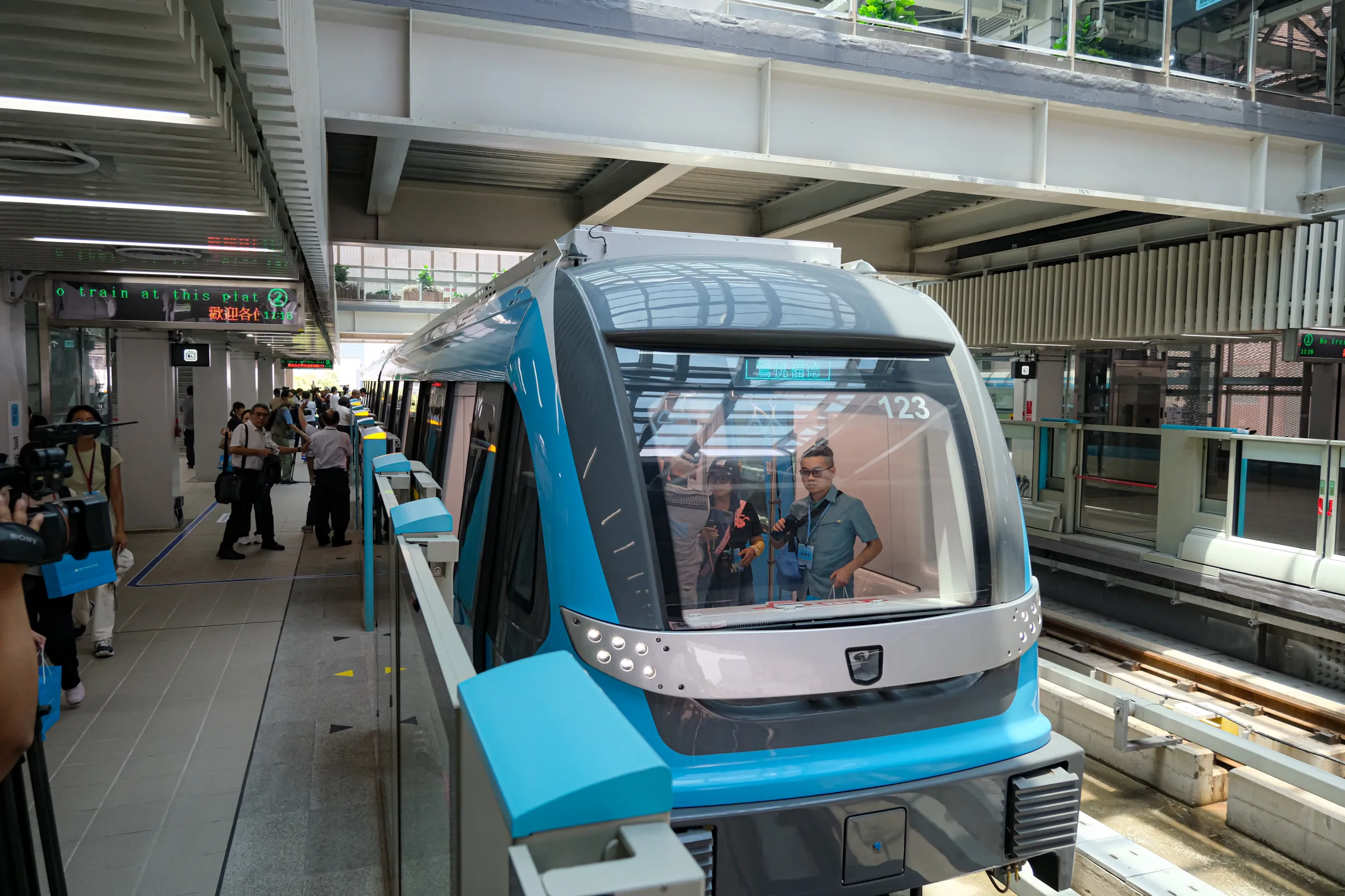 20260630-捷運三鶯線通車典禮於30日舉行，圖為捷運三鶯線。（劉偉宏攝）