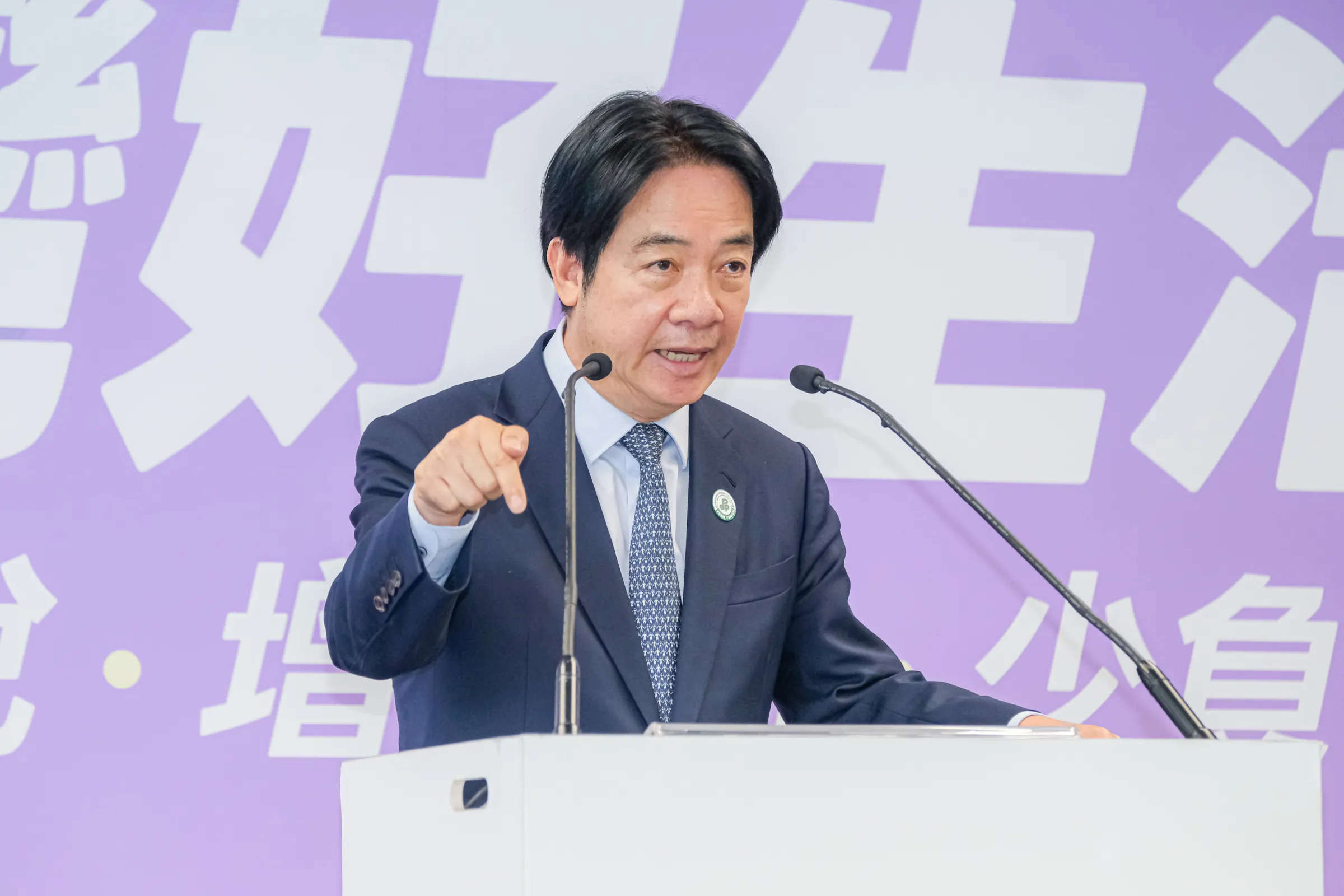 20260701-民進黨1日於中央黨部召開「台灣好生活」民進黨2026地方選舉政績暨共同政見發布記者會，圖為總統暨民進黨主席賴清德。（劉偉宏攝）