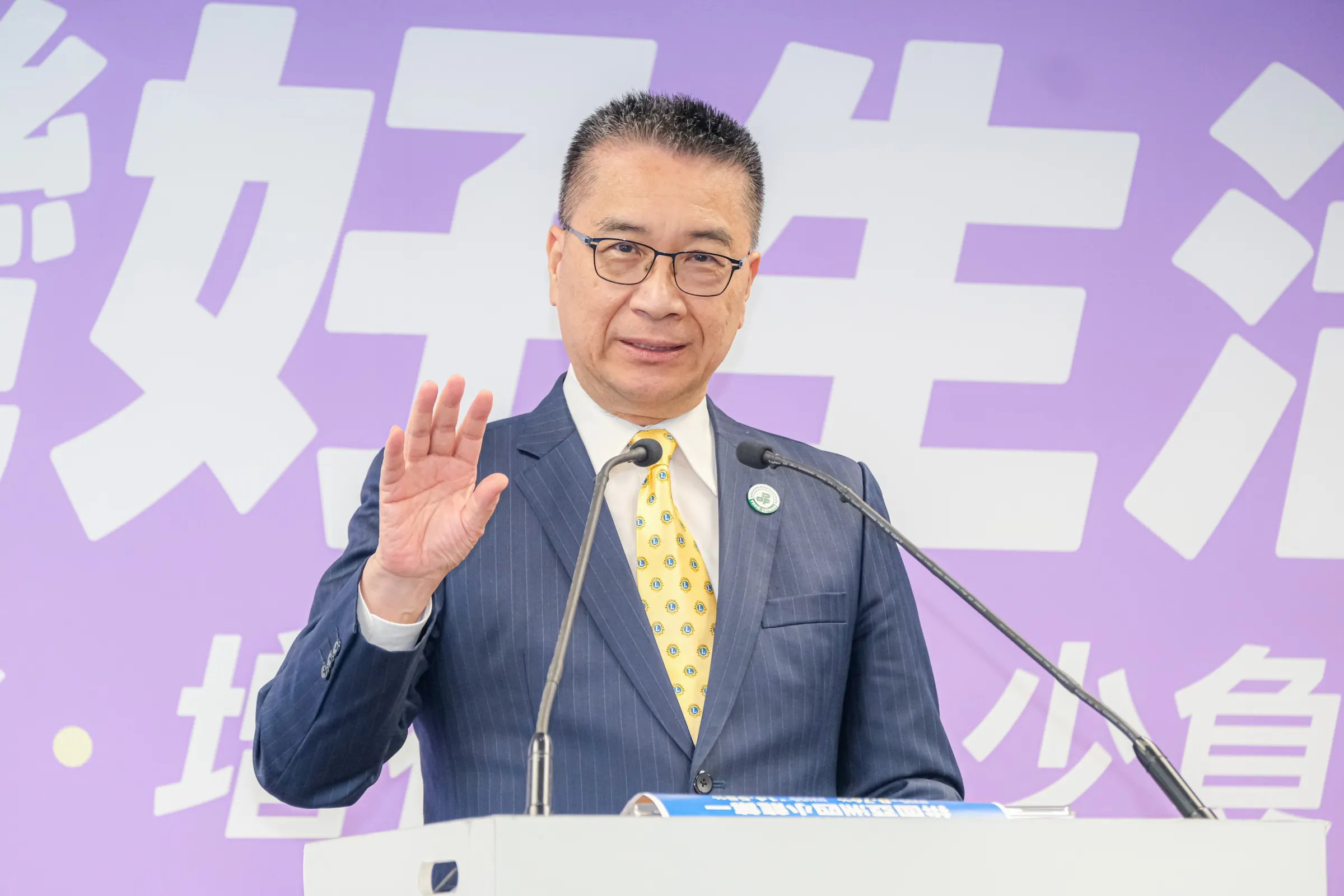 20260701-民進黨1日於中央黨部召開「台灣好生活」民進黨2026地方選舉政績暨共同政見發布記者會，圖為民進黨秘書長徐國勇。（劉偉宏攝）