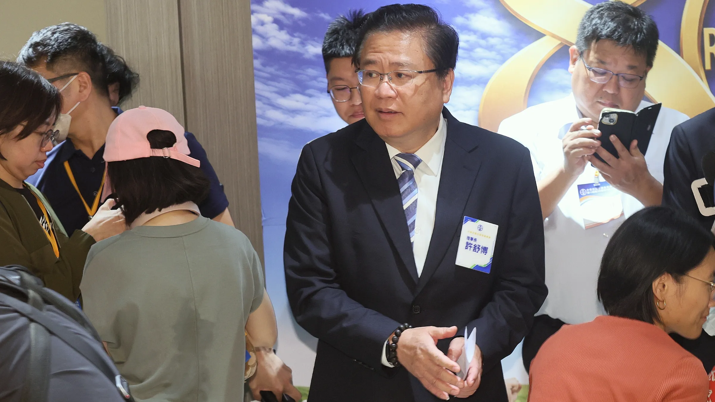 20260708-商總理事長許舒博8日出席全國商業總會第12屆第3次會員代表大會。（柯承惠攝）