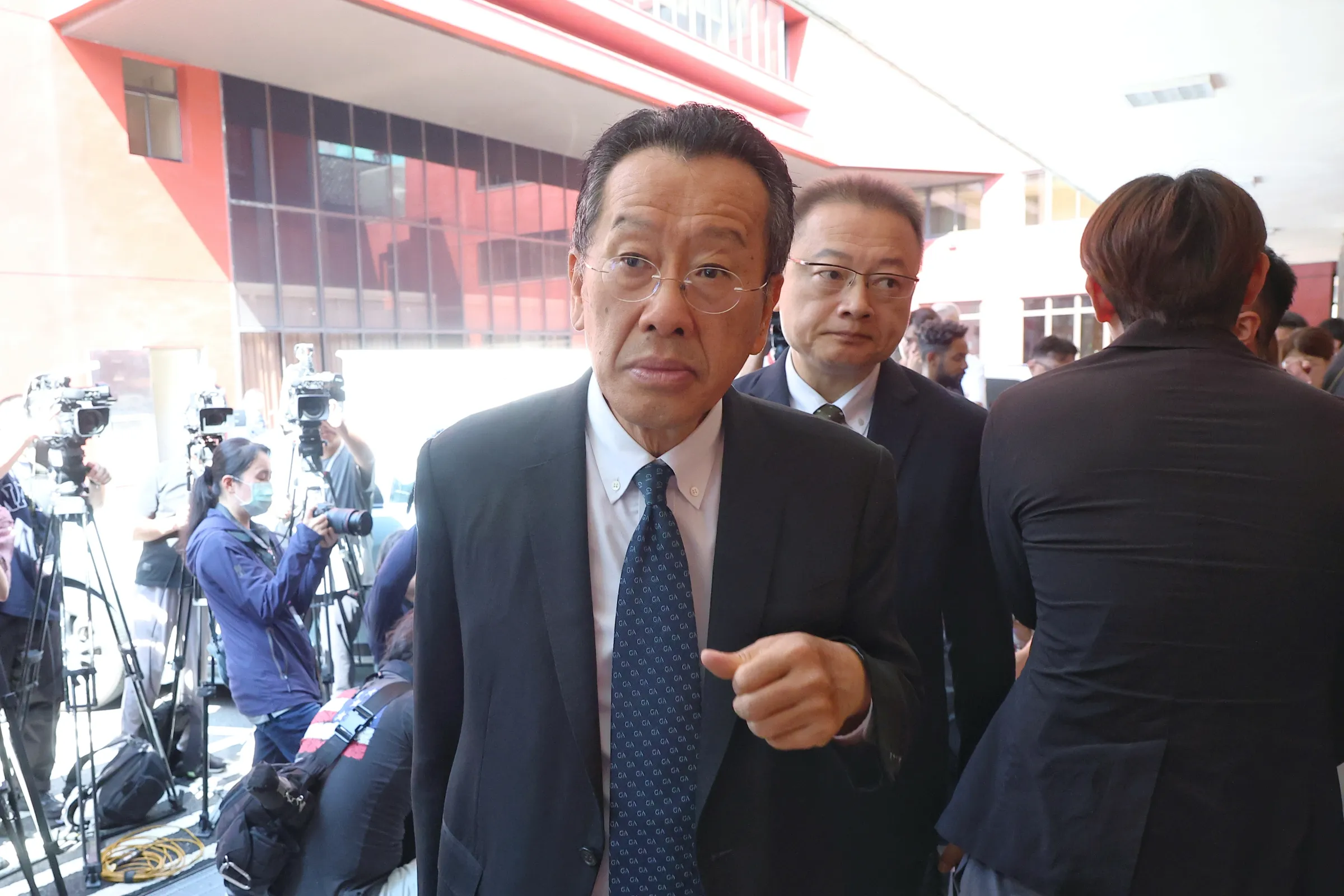 20260716-國防部長顧立雄16日出席立院經濟、外交國防、財政委員會聯席審查國防自主無人載具採購特別條例草案。（顏麟宇攝）