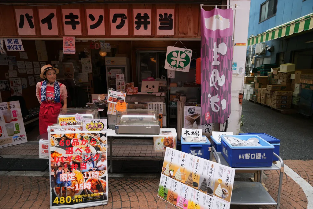 日本東京街頭的豆腐專賣店。（美聯社）