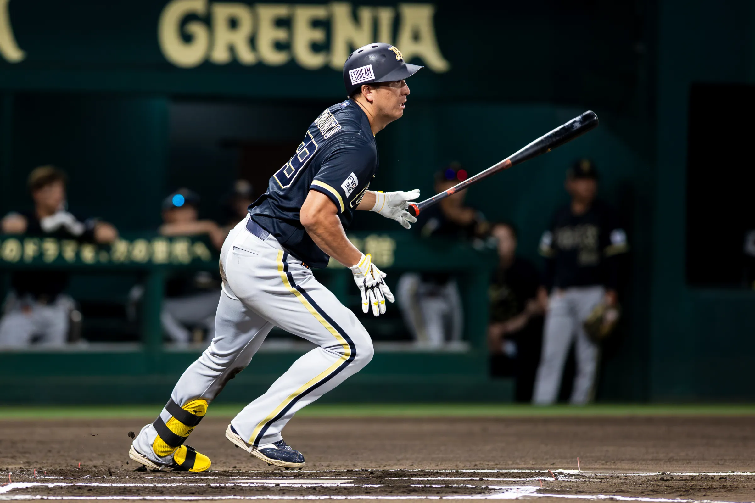杉本裕太郎が2点適時二塁打。（写真／丁勤紜撮影）