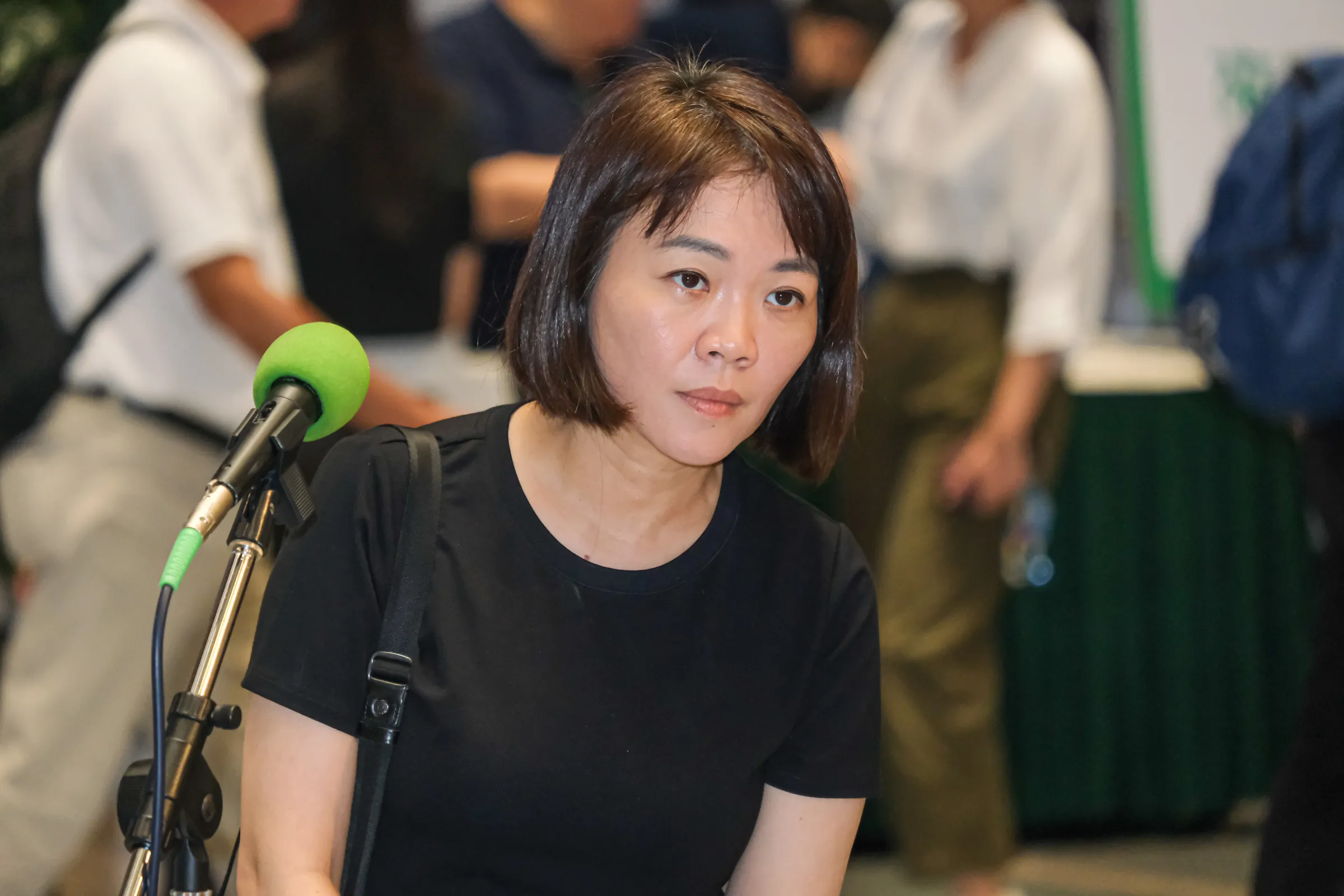 20260719-民進黨全國黨員代表大會19日於台北國際會議中心舉行，圖為台北市議員簡舒培。（劉偉宏攝）