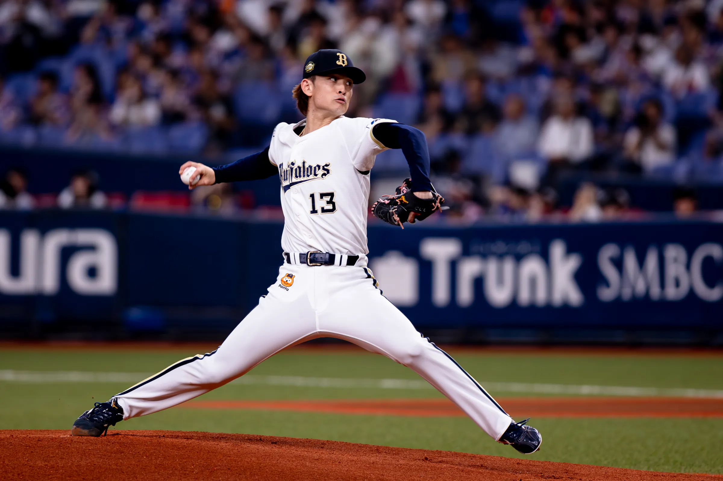 オリックス先発の寺西成騎が4回2失点。（写真／丁勤紜撮影）