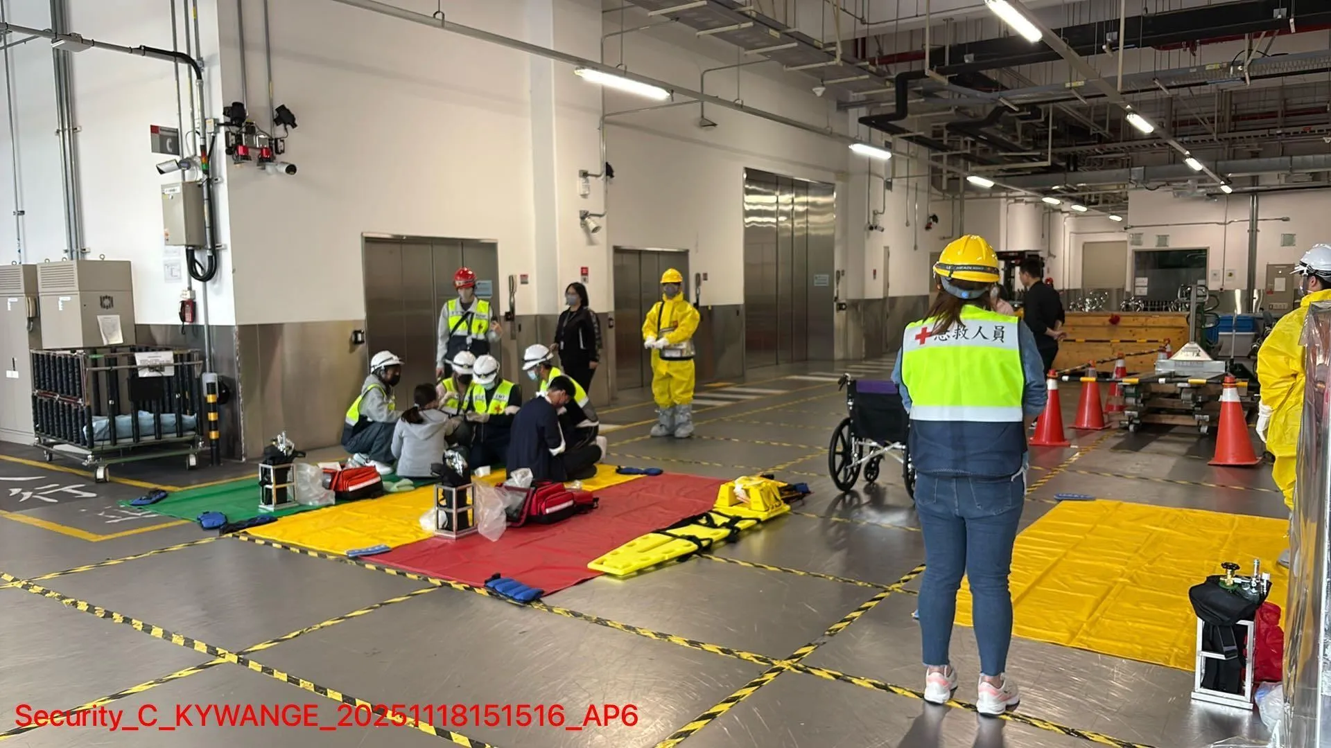 2025年11月，位於苗栗縣竹南鎮的台積電先進封測六廠舉行地震防災演練。（苗栗縣消防局官網）