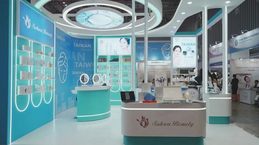 Vietbeauty與Cosmobeauté Vietnam 2026匯集各國美容品牌與專業買家，台灣館展現保養產品及美容科技產業能量。（圖/水映美提供）