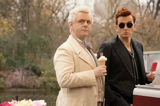 Amazon Prime Video近年必看獨家影集第9名： 《好預兆》（圖／取自imdb）