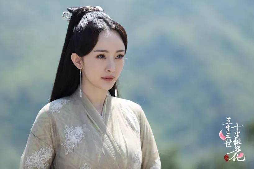 仙俠陸劇最美女主角第3名：楊冪《三生三世十里桃花》（圖／取自微博）