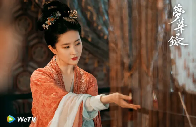 陸劇最美紅衣女角色第7名：劉亦菲《夢華錄》（圖／取自微博）