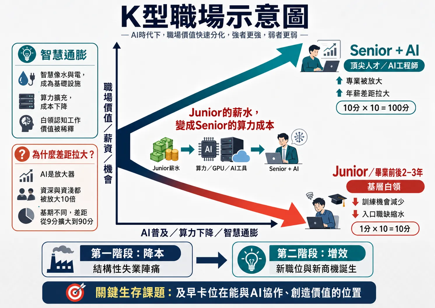 K型職場。（AI生成）
