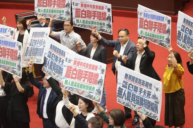 無人機國防預算在立法院成為朝野攻防重點。（資料照，中央社）