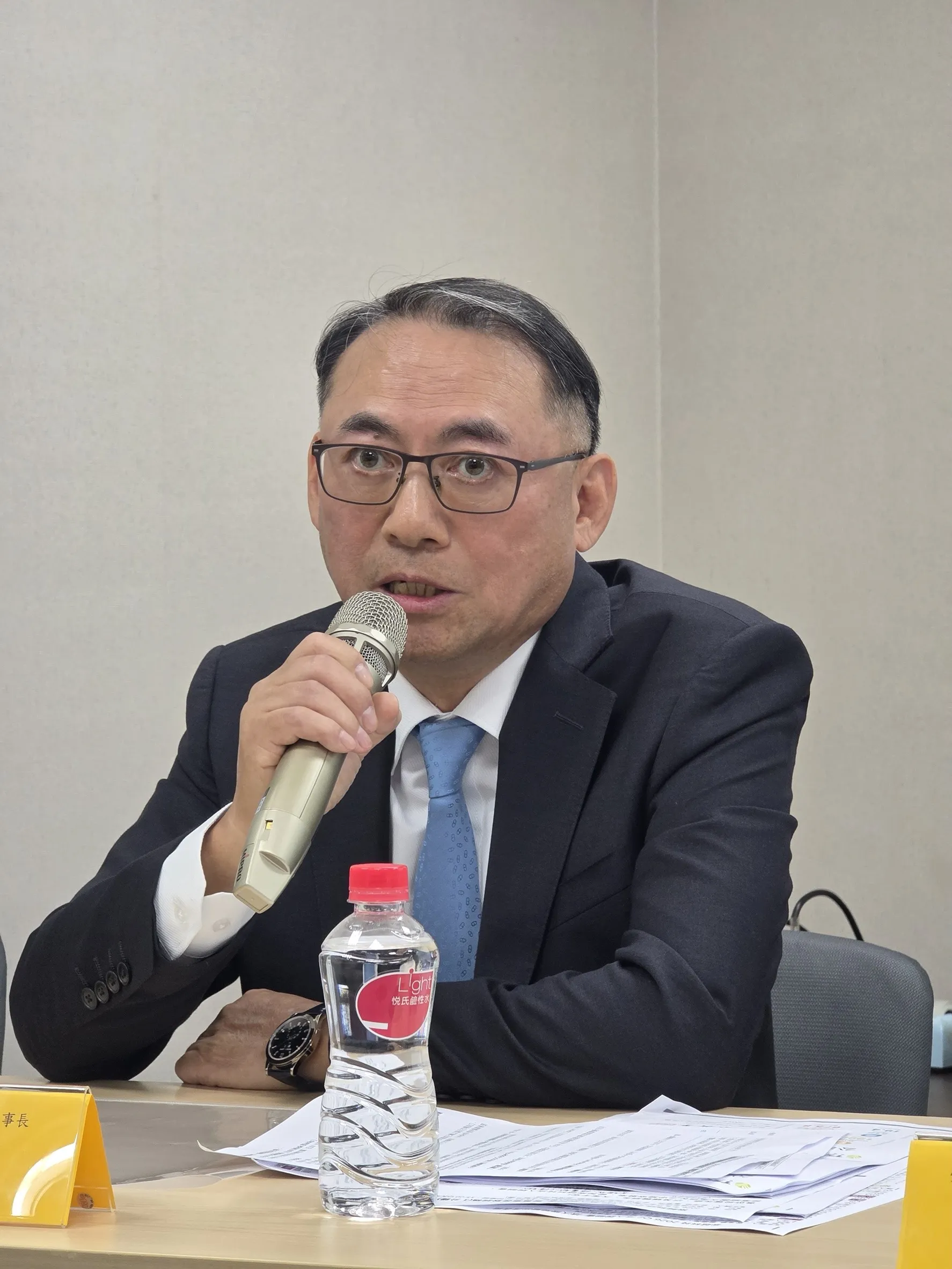 崇越科技董事長曾海華。（魏鑫陽攝）