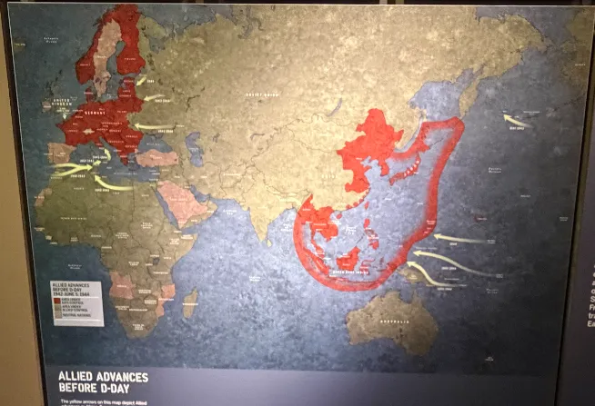 1944年盟軍在全球進入反攻階段，即便是滇緬戰場的國軍也是如此，中國戰場卻一匱千里，很難不讓羅斯福懷疑蔣中正的能力。（作者提供）