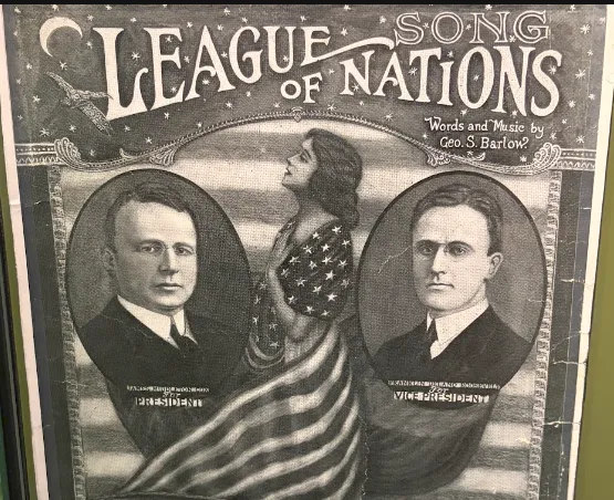 1922年羅斯福與考克斯（James M. Cox）攜手競選總統與副總統時，加入國際聯盟就是他們的主要政見之一，顯見羅斯福始終是干預主義者。（作者提供）