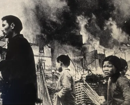 重慶大轟炸等中國軍民所承受的苦難，在羅斯福圖書館裡被展現出來，還能為後來日本人民遭受的苦難帶來正當化，可以爭取兩岸支持又打壓日本右翼，一舉數得。（作者提供）