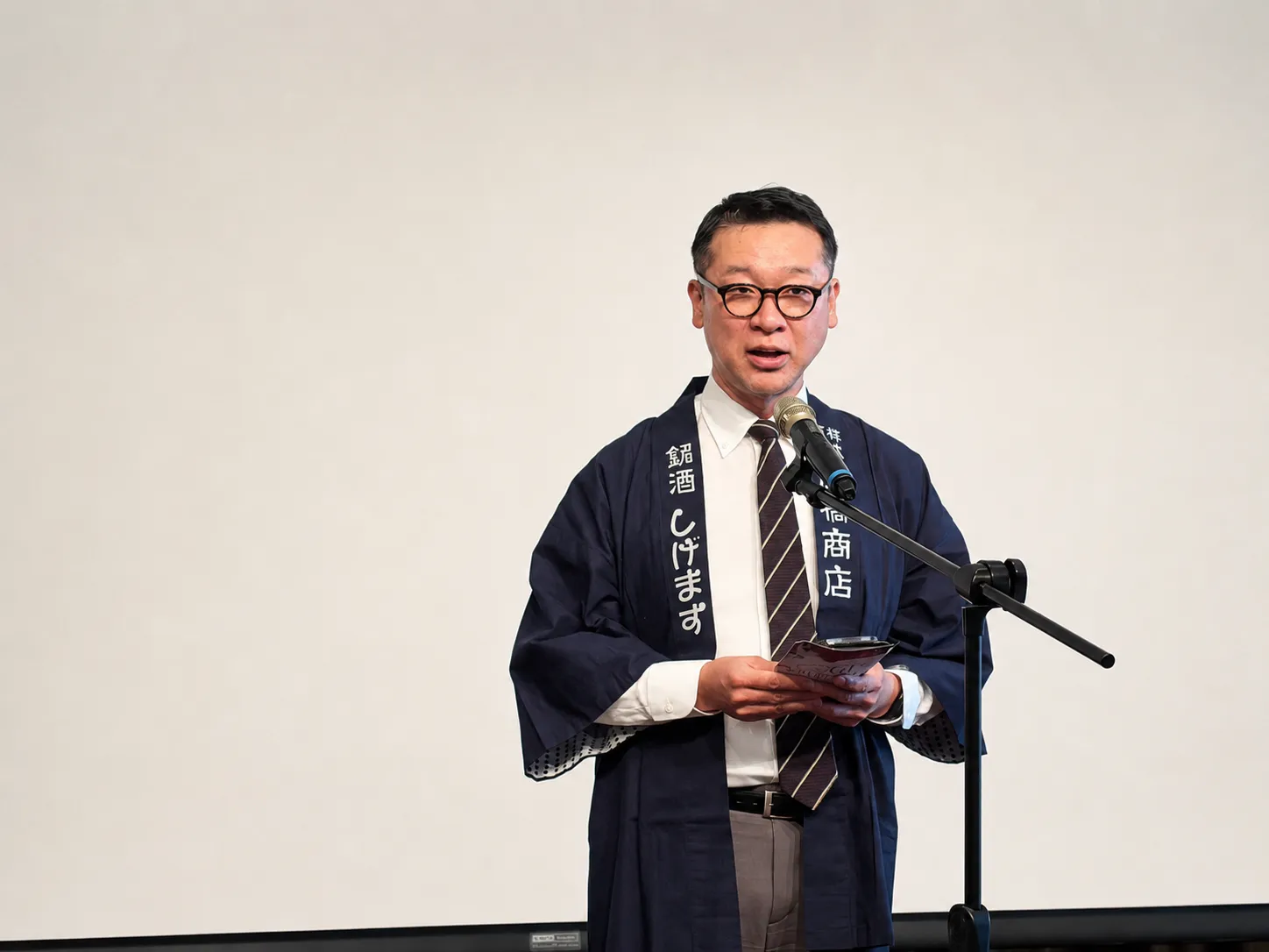 福岡縣酒造組合副會長、高橋商店代表取締役社長中川拓也表示，期盼透過產酒推廣商談會，讓台灣業者深入認識福岡酒的釀造工藝與風味特色，進一步深化雙方產業及文化交流。（圖／主辦單位提供）