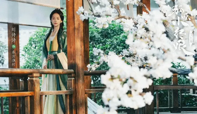 近3年最美古裝陸劇女演員第3名：劉詩詩《淮水竹亭》（圖／取自微博）