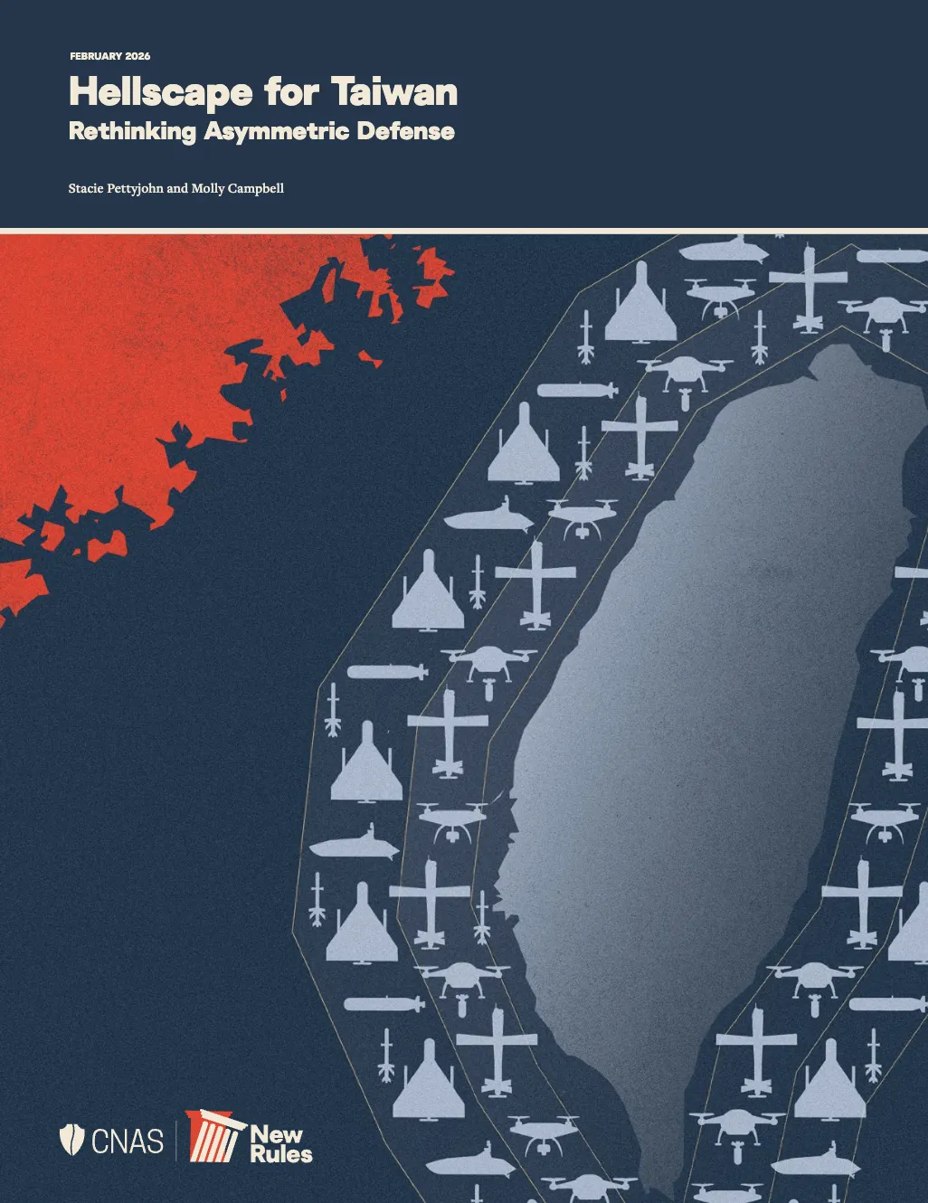 報告書『Hellscape for Taiwan』の表紙（CNAS公式サイトより）
